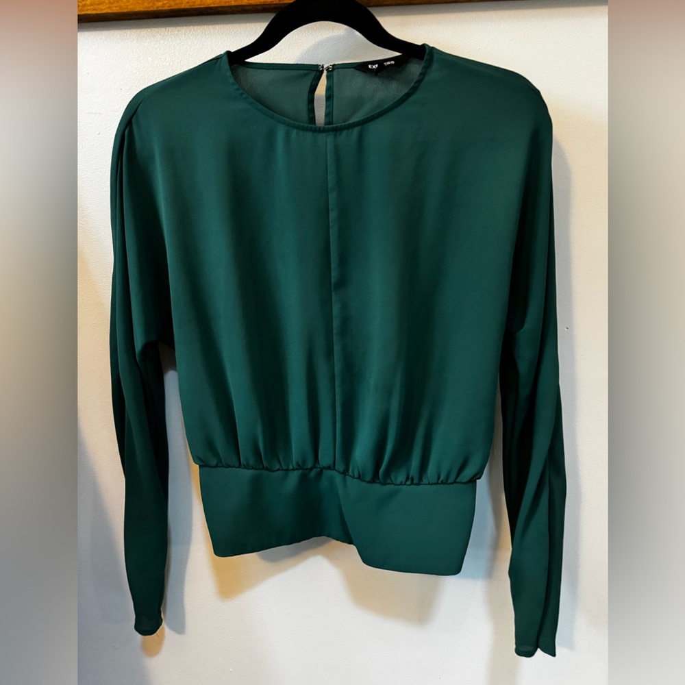 Express Emerald Green Blouse, Size XS, Great condition